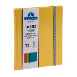 Iderama gelijnd notitieboek - 22 x 17 cm - 192 pagina's - Geel - FSC&reg; - Exacompta 