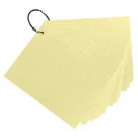 50 flashcards Bristol A6 met stippen Geel - Exacompta 
