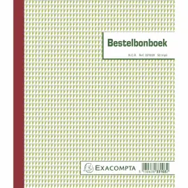 Manifold Zelfkopi&euml;rend bestellingenboek (Nederlandse tekst) - 21 x 18 cm - 50 vellen in drievoud - Exacompta 