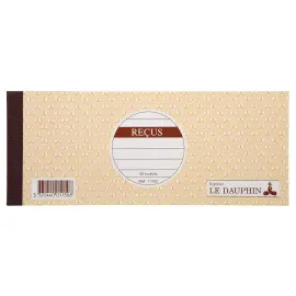 CARNET ONTVANGST 50F. 89x210mm 
