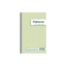 Meervoudige zelfkopi&euml;rende facturen (Nederlandse tekst) - 21 x 13,5 cm - 50 vellen in duplicaat - Exacompta 