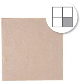 Natuurlijke tafellakenservet, 240 x 240 mm - Nature star 
