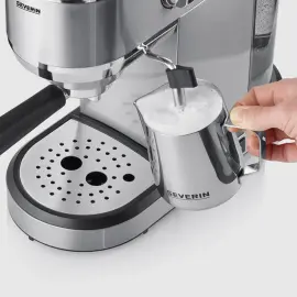 Espressomachine KA 5997, 1.350 watt, zilver - Severin 