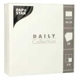 Servetten, 320 x 320 mm, 3-laags, donkergroen - Papstar 