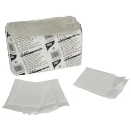 Servetten voor dispenser, 250 x 300 mm, wit - Papstar 