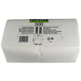 Servet, 330 x 330 mm, 1-laags, wit - Papstar 