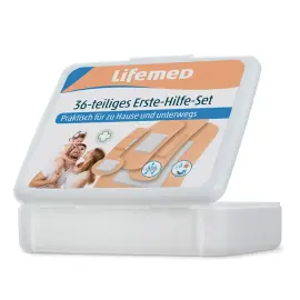 Eerstehulppleisters set, 36 stuks - Lifemed 