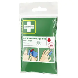 Zacht schuimverband 'Soft Foam Bandage', blauw - Cederroth 
