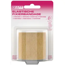 Elastische fixatieband, 50 mm x 4,5 m, huidskleur - Haro 