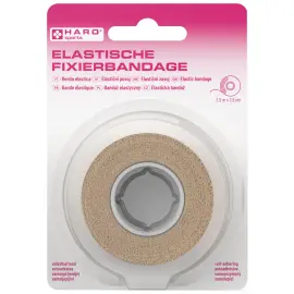 Elastische fixatieband, 25 mm x 2,5 m, huidskleur - Haro 