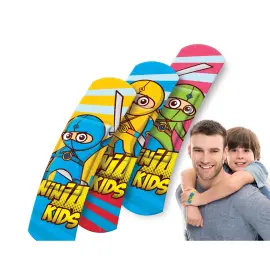 Pleister voor kinderen 'Ninjas', 40 stuks, metalen doos - Lifemed 