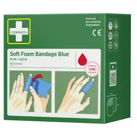 Zacht schuimverband 'Soft Foam Bandage', blauw - Cederroth 