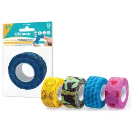 Zelfklevende, samenhangende tape, assorti - Lifemed 