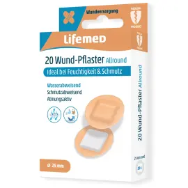 Plecje 'Allround', rond, huidskleurig - Lifemed 
