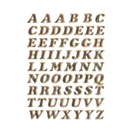 Zelfklevende letters A-Z, primastische folie, goud, 8 mm - Herma 