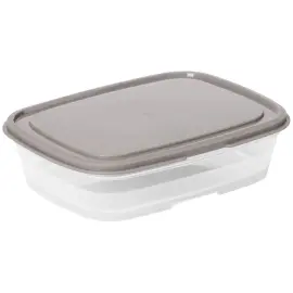 Bewaarbox, 1 L, grijs / transparant - Smartstore 