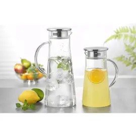 Glazen karaf FARO, met handvat, 1,7 liter - Esmeyer 