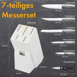 Mesblok C-MBS 4018, 7-delig, wit - Classbach 