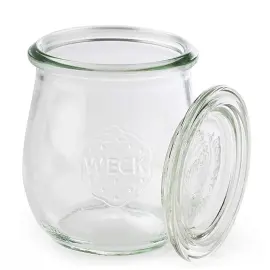 6 Weck-potten met deksels, tulpvorm, 580 ml - APS 