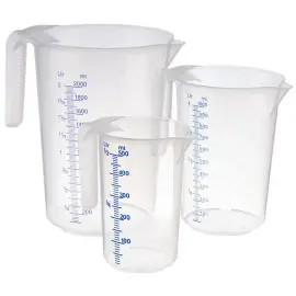 Stapelbare maatbeker, 1 liter, transparant - APS 