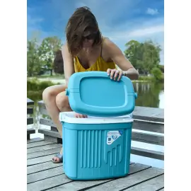 ICEBERG koelbox, 32 liter, grijs/groen - Eda Fontaine 