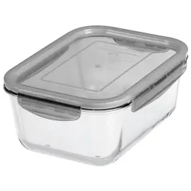 Glazen bewaardoos, 0,75 liter, grijs - Gastromax 
