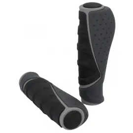 FISCHER Stuurhandvatten voor fiets 'Trio', grijs/zwart 