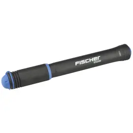 FISCHER Mini luchtpomp voor fiets FLEX, zwart/blauw 