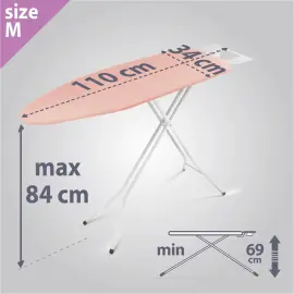 metaltex Strijktafel Kuma, wit 