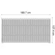 Eettafel VERANO - Buiten - 6 plaatsen - Aluminium grijs - OFFICEPRO