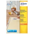 25  Vellen verwijderbare laseretiketten AVERY 99,1 x139 mm - 100 etik/doos 