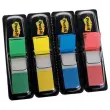 4 Dispensers van 35 herpositioneerbare Indextab-bladwijzers - 1,2 x 4,4 cm - 3M POST-IT
