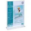 T-vormige rechte display transparant -A4-formaat 