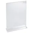 T-vormige rechte display transparant -A4-formaat 
