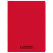 Polypropyleen schrift, genaaid, 48 pagina's, SEYES 240x320 mm, 90g, rood