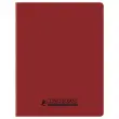 Polypropyleen schrift genaaid 96 blz SEYES 170x220 90g - 90% gerecycled rood