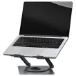 Draaibare metalen laptopstandaard 360° iClick - Grijs