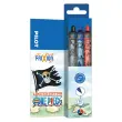 3 Uitwisbare gelbalpennen PILOT Frixion Ball One stuk zwart blauw rood