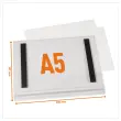 5 waterdichte displayhoezen - A5 - Magnetisch - DURABLE