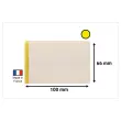 50 Zelfklevende logistieke hoezen - 10 x 3,8 cm - Blauw - DURABLE