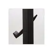 Mobiele display - zwart - met 5 schappen - voor 15 A4 documenten