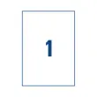 100 Multifunctionele witte etiketten - 210x297mm - AVERY