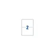 100 Vel van 2 etiketten - 210 x 148 mm - Wit - AVERY
