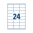 100 Vellen van 24 witte multifunctionele etiketten -70x35mm - AVERY
