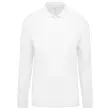 Herenpolo - Lange mouwen - Maat XL - Wit