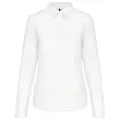 Dames popeline polycotton overhemd - Maat XS - Wit 