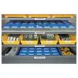 Permanente tape voor labelmaker RHINO 9mm achtergrond wit zwarte inkt