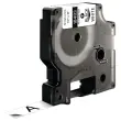 Permanente tape voor labelmaker RHINO 12mm achtergrond wit zwarte inkt