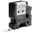 Vinyl tape voor labelmaker RHINO 19mm achtergrond wit zwarte inkt
