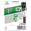 2 Herlaadbare batterijen ENERGIZER PowerPlus HR20 (D)